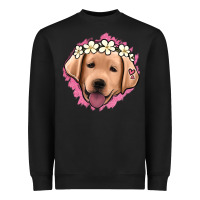 Black jack russel floral kopyası Heavyweight Sweatshirt - Jasminsmagicworld