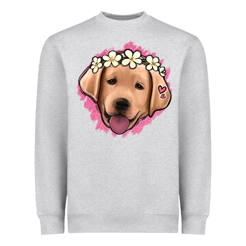 Jack Russel Floral Kopyası Heavyweight Sweatshirt by Jasminsmagicworld | Teevron