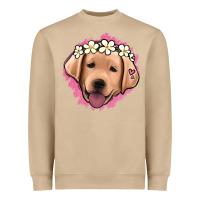 Mushroom jack russel floral kopyası Heavyweight Sweatshirt - Jasminsmagicworld