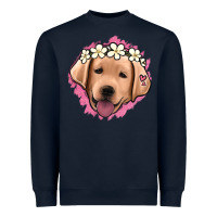 Navy jack russel floral kopyası Heavyweight Sweatshirt - Jasminsmagicworld