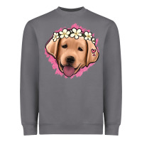Storm jack russel floral kopyası Heavyweight Sweatshirt - Jasminsmagicworld