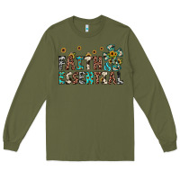 Army Green faith is essential Long Sleeve Tee - JahusDesignShop