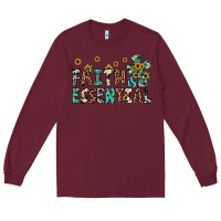Burgundy faith is essential Long Sleeve Tee - JahusDesignShop