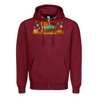 Burgundy fall is my favorite color libbey glass Zipper Hoodie - BundleAndBundleShop