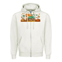 Oatmeal Heather fall is my favorite color libbey glass Zipper Hoodie - BundleAndBundleShop
