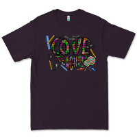 Plum i love teaching Premium Tee - CowhideDigitalArt