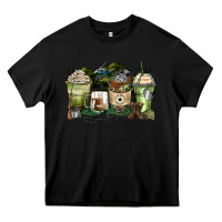 Black veteran coffee cups Heavy Core Tee - Zillion Design Studio