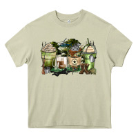 Mossy veteran coffee cups Heavy Core Tee - Zillion Design Studio