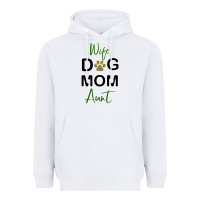 White Wife Dog Mom Aunt Heavyweight Hoodie - Bettercallsaul