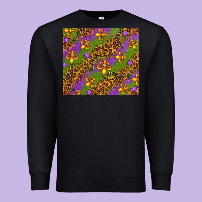 Mardi Gras Premium Sweatshirt Designed By Nancycooperartshop