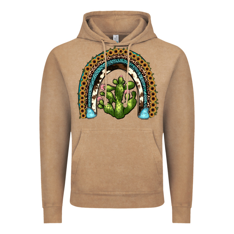 Cactus Rainbow Vintage Hoodie by JahusDesignShop | Teevron