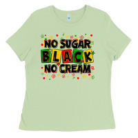 Matcha no sugar no cream black Ladies Tee - Zillion Design Studio