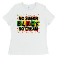 White no sugar no cream black Ladies Tee - Zillion Design Studio