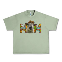 Oil Green Western Hampshire Sheep Mom Urban Heavy Tee - LillyAllenDesigns