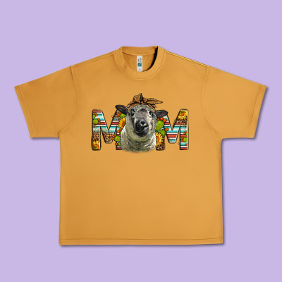 Western Hampshire Sheep Mom Urban Heavy Tee Designed By Lillyallendesigns