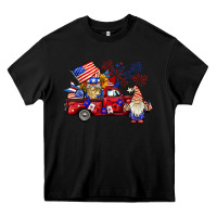 Black american gnomies truck Heavy Core Tee - BarkalooDesign