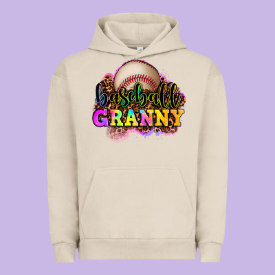Baseball Granny Urban Hoodie Designed By Oliviacreatesart