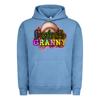 Pigment Pebble Blue baseball granny Urban Hoodie - OliviaCreatesArt