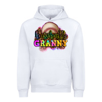 White baseball granny Urban Hoodie - OliviaCreatesArt