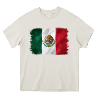 Cream mexican flag Heavy Core Tee - CTS Tumbler Store