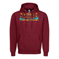 Burgundy fall sweet fall libbey glass Zipper Hoodie - BundleAndBundleShop