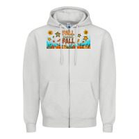 Dove Grey fall sweet fall libbey glass Zipper Hoodie - BundleAndBundleShop