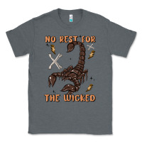 Charcoal Heather no rest for the wicked Classic Tee - MaliasSmallBusiness