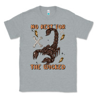 Heather Grey no rest for the wicked Classic Tee - MaliasSmallBusiness
