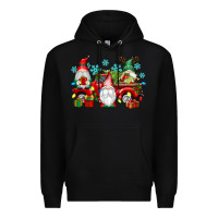 Black christmas gnome truck Premium Hoodie - texasbilliewilder