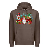 Coffee christmas gnome truck Premium Hoodie - texasbilliewilder