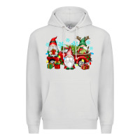 Dove Grey christmas gnome truck Premium Hoodie - texasbilliewilder