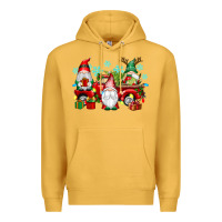Mustard christmas gnome truck Premium Hoodie - texasbilliewilder