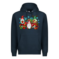 Navy christmas gnome truck Premium Hoodie - texasbilliewilder