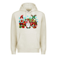 Oatmeal Heather christmas gnome truck Premium Hoodie - texasbilliewilder