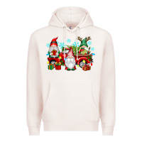 Pale Pink christmas gnome truck Premium Hoodie - texasbilliewilder