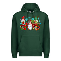 Sports Green christmas gnome truck Premium Hoodie - texasbilliewilder