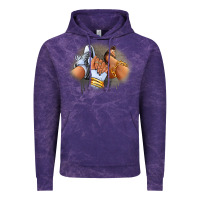 Cloud Purple Sneaker and heel afro woman Vintage Hoodie - RanaPortraitStore