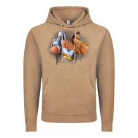 Vintage Coffee Sneaker and heel afro woman Vintage Hoodie - RanaPortraitStore
