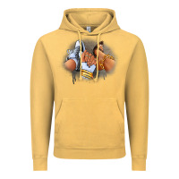 Vintage Mustard Sneaker and heel afro woman Vintage Hoodie - RanaPortraitStore