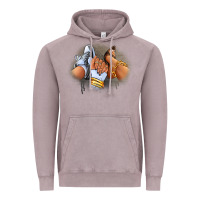 Vintage Zinc Sneaker and heel afro woman Vintage Hoodie - RanaPortraitStore