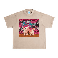 French Oak be mine valentine's day pigs Urban Heavy Tee - Jasminsmagicworld