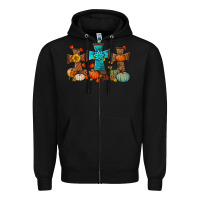Black fall tree cross Zipper Hoodie - BundleAndBundleShop