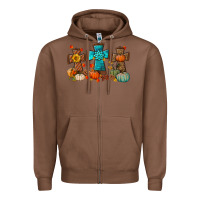 Chestnut fall tree cross Zipper Hoodie - BundleAndBundleShop
