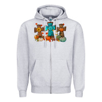 Heather Grey fall tree cross Zipper Hoodie - BundleAndBundleShop