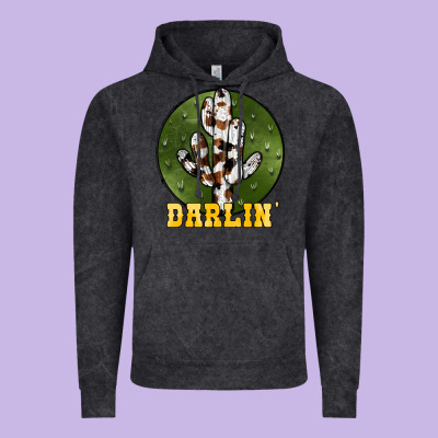 Cowhide Darlin Vintage Hoodie Designed By Jahusdesignshop