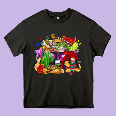 Mexican Gnomes Truck Heavy Core Tee Designed By Cts Tumbler Store