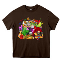 Chocolate Brown mexican gnomes truck Heavy Core Tee - CTS Tumbler Store