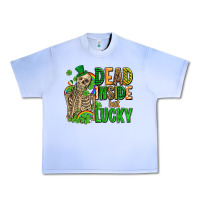 Grape Ice dead inside but lucky  with skeleton Urban Heavy Tee - AdoDesignShop