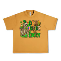 Peanut Butter dead inside but lucky  with skeleton Urban Heavy Tee - AdoDesignShop
