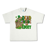 Pistachio dead inside but lucky  with skeleton Urban Heavy Tee - AdoDesignShop